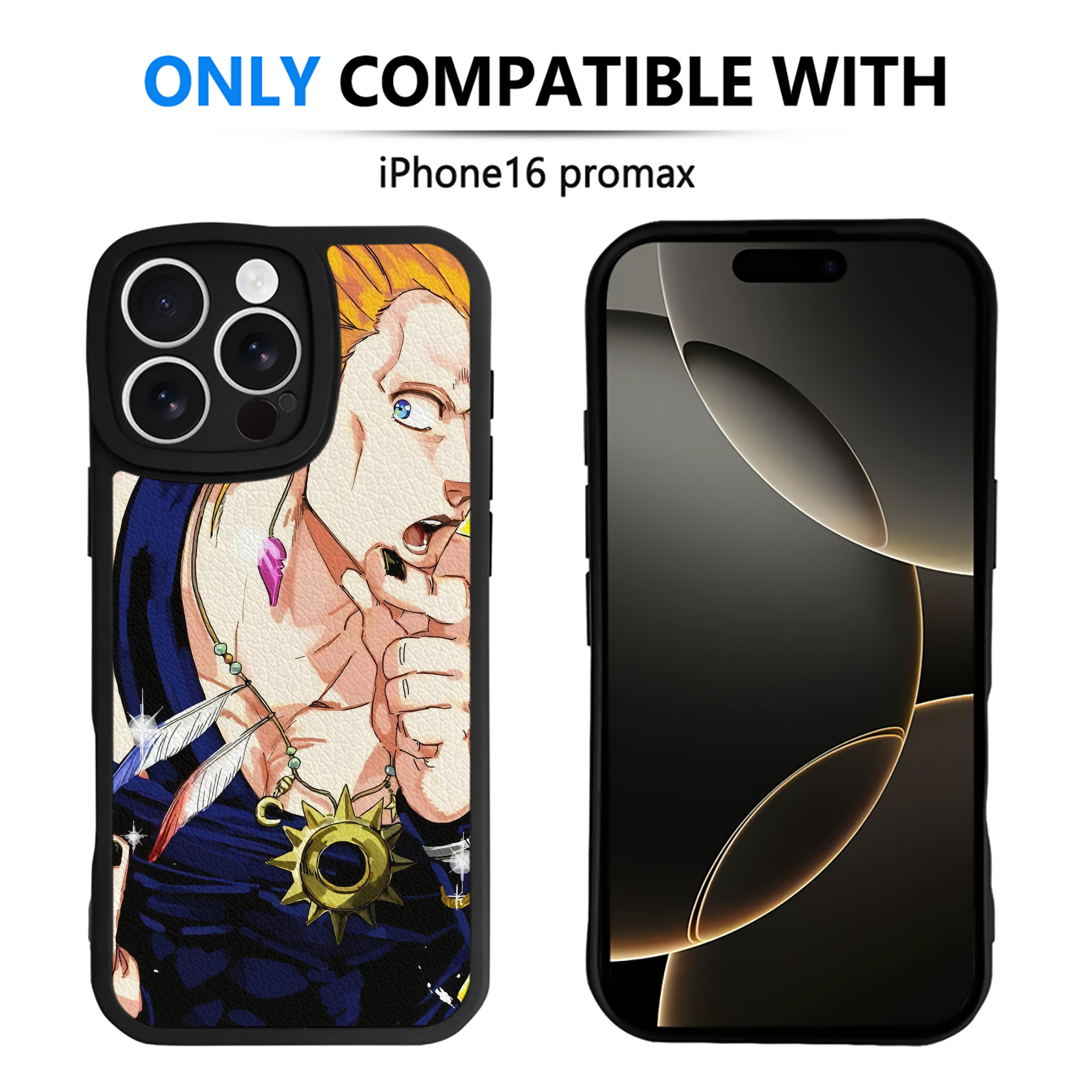 （画像用） ジョジョの奇妙な冒険 JoJo's Bizarre Adventure 【iPhone 16シリーズ対応】シリコンスマホケース（レザー調） 材質：シリコン